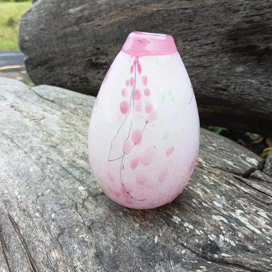 Tear Drop Vase Small-Cherry Blossom Pink