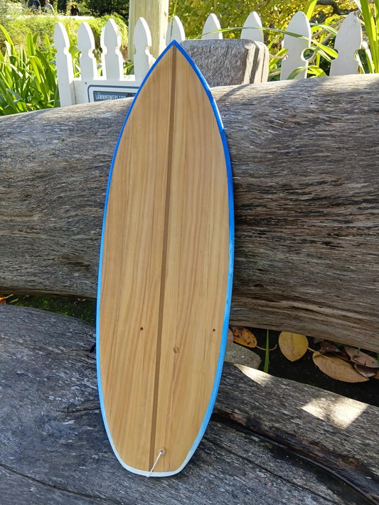 Blue Rimmed Surfboard