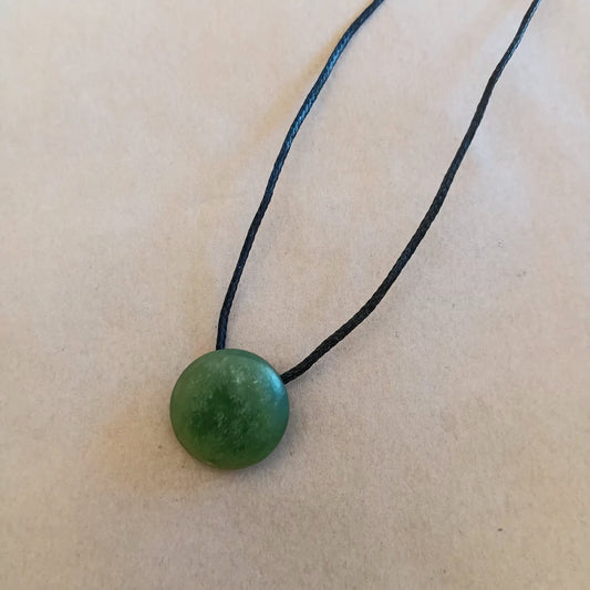 Pounamu Button Disc 15mm