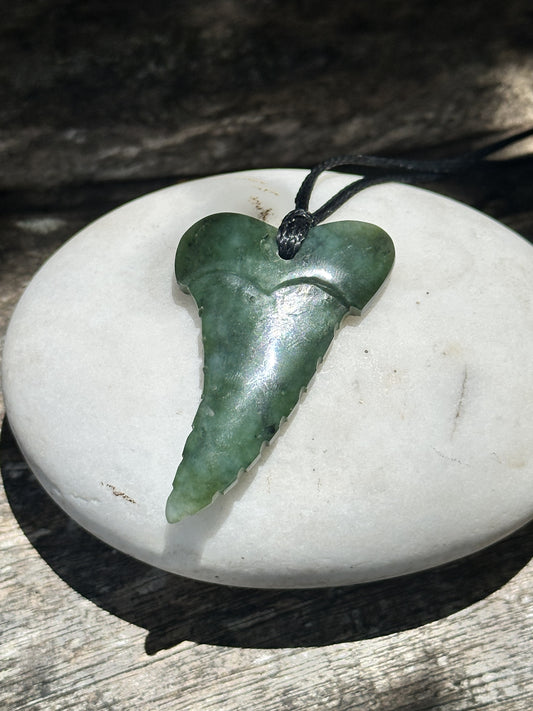 Pounamu Shark Tooth