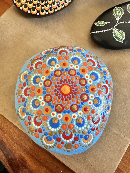 Blue Mandala Stone