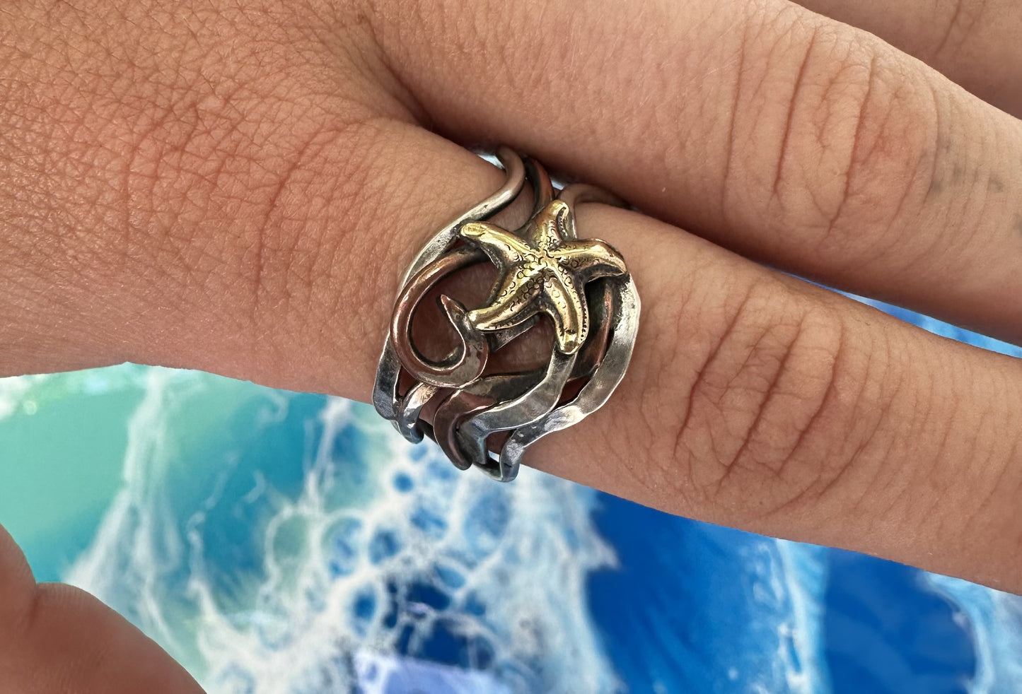 Brass Starfish Ring