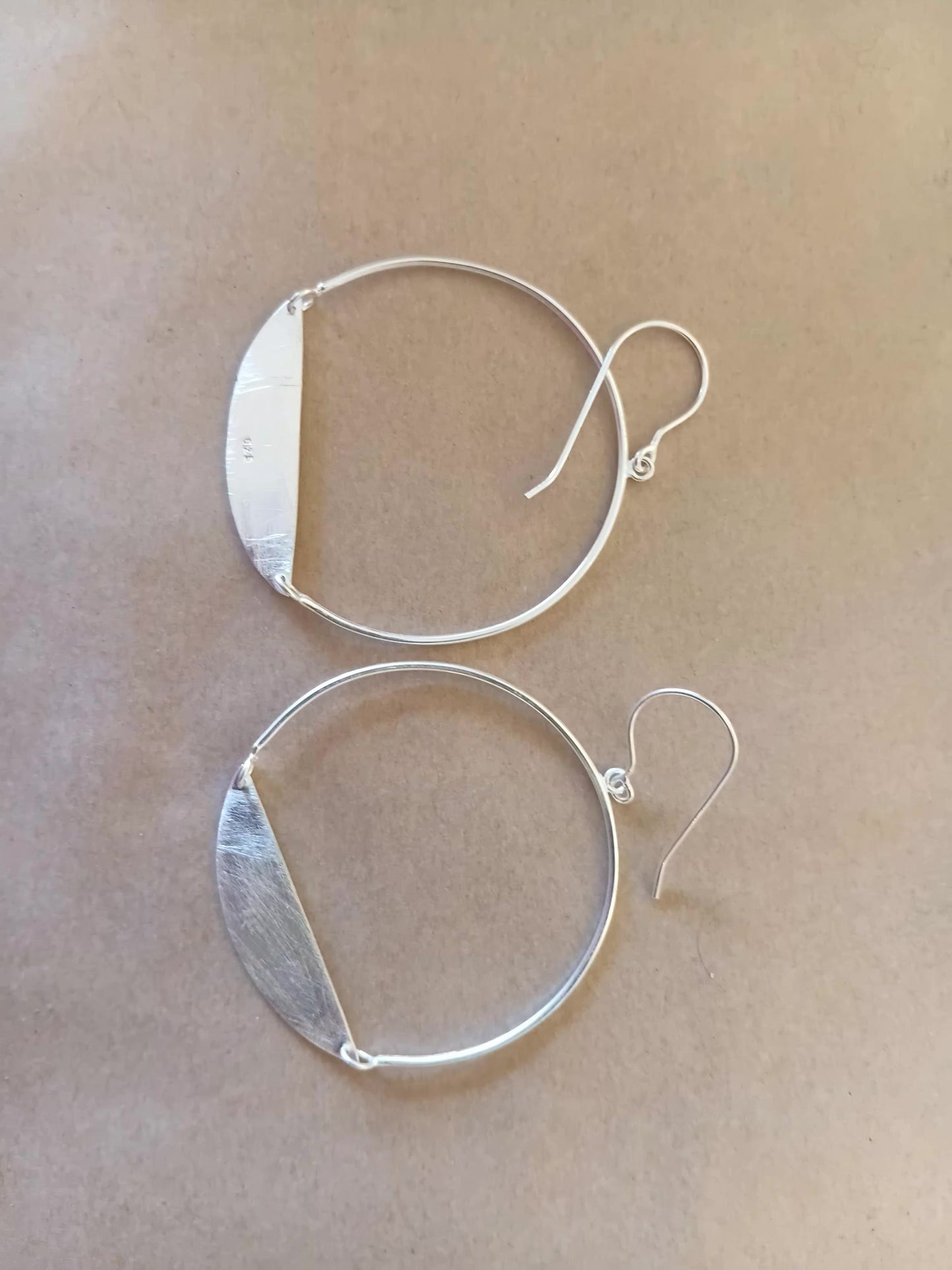 Loop Silver Earrings- large