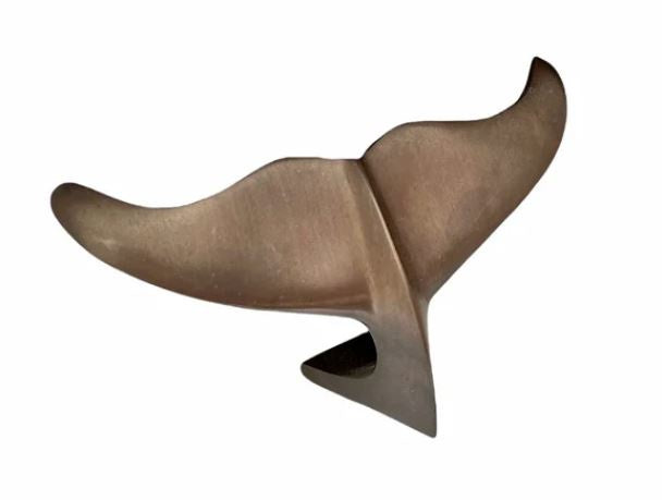 Bronze Desk Top Whale Tail 145mm
