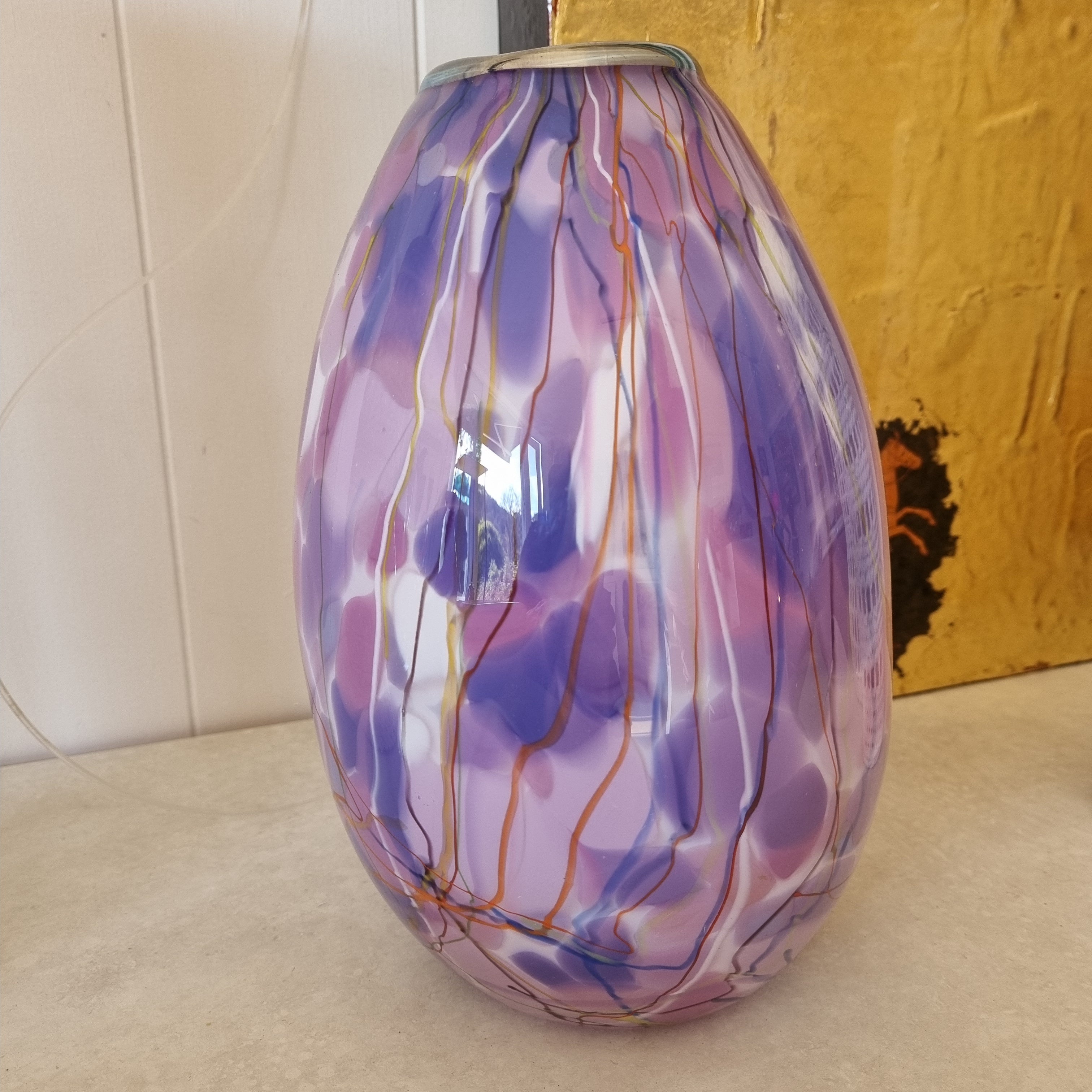 Tear Drop Vase - Purple Haze #2