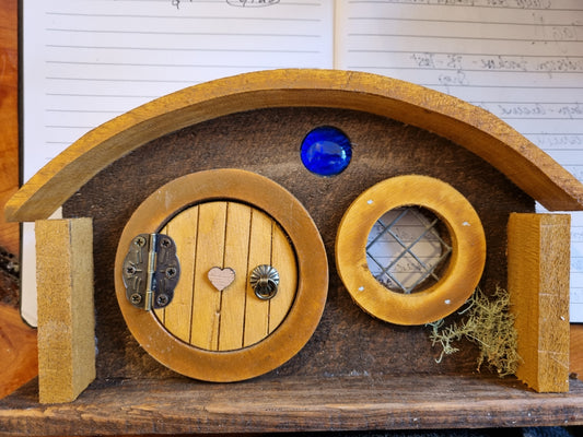 Hobbit Door with round barred window