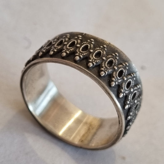 Oxidised Sterling Silver ring