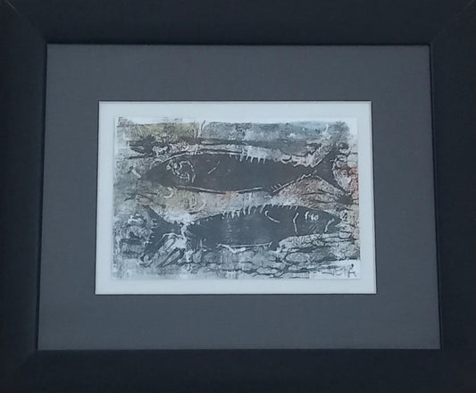 Fish  Lino print