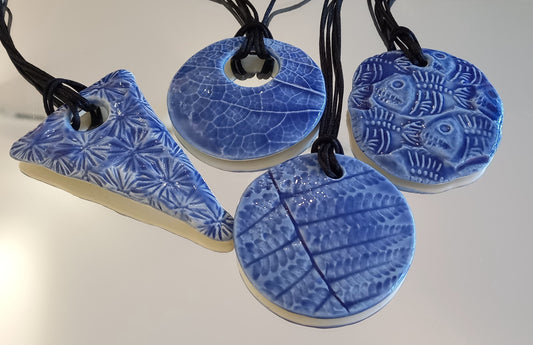 Ceramic Blue Pendants