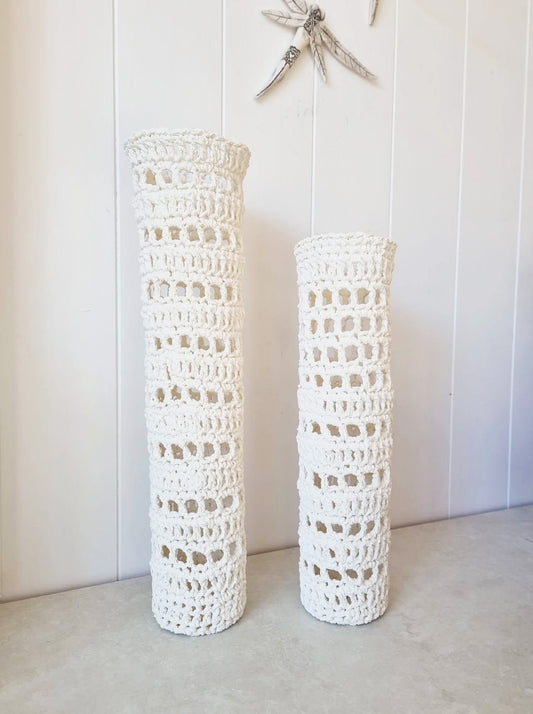 Crocheted Vase - 37 x 9 cm