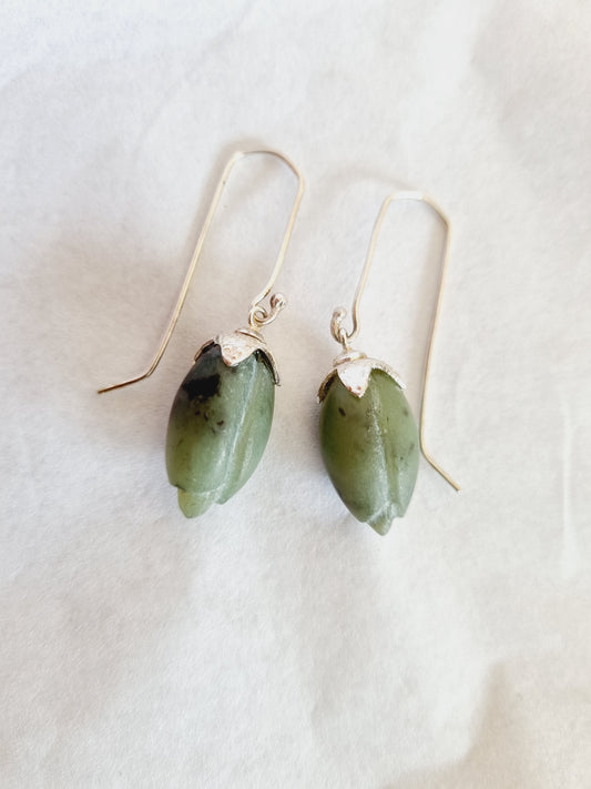 Flower bud earrings #2