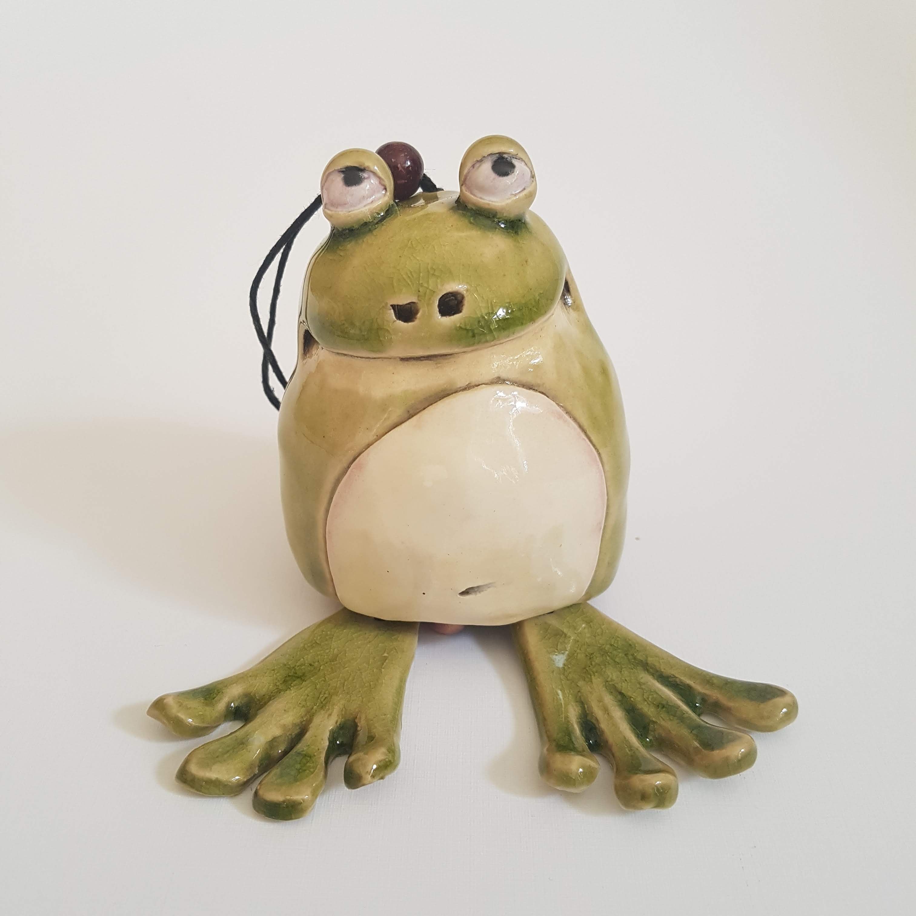 Hanging Ceramic Frog
