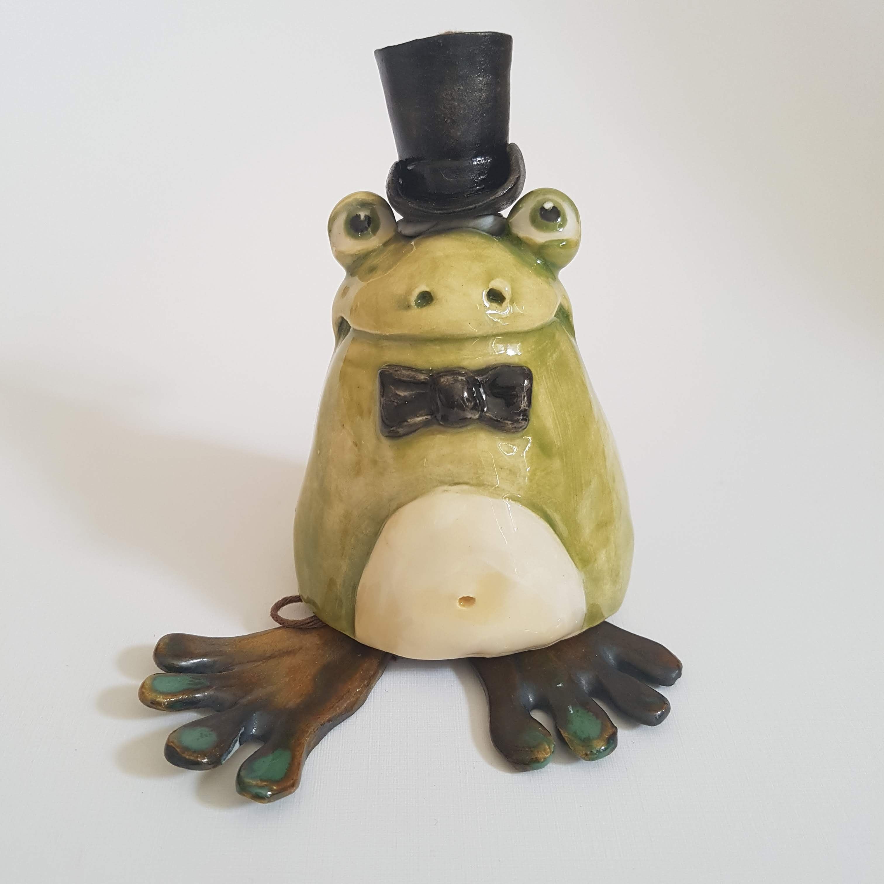 Hanging Ceramic Frog
