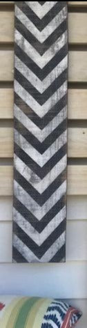 Black & White Chevron Panel