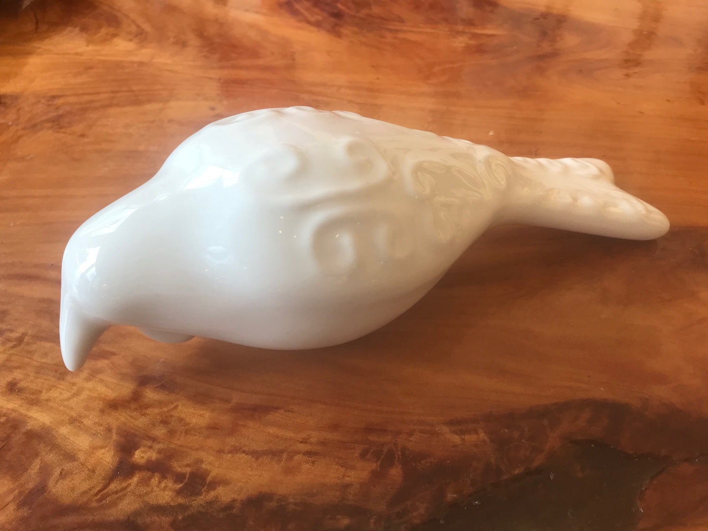 Carved Ceramic Tui White